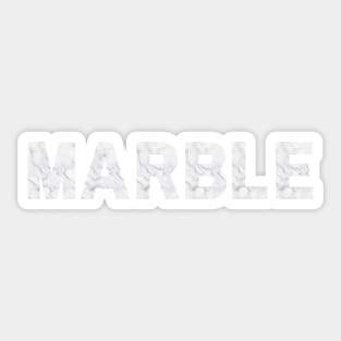 Classic White Marble Sticker